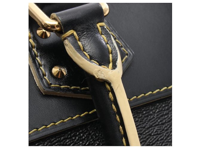 Borsa Louis Vuitton Lockit PM Suhali Noir Nero - vista 11