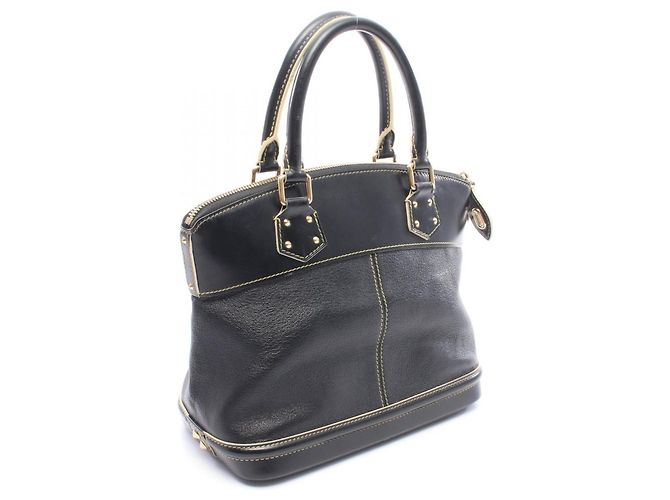 Borsa Louis Vuitton Lockit PM Suhali Noir Nero - vista 2