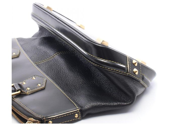 Borsa Louis Vuitton Lockit PM Suhali Noir Nero - vista 6