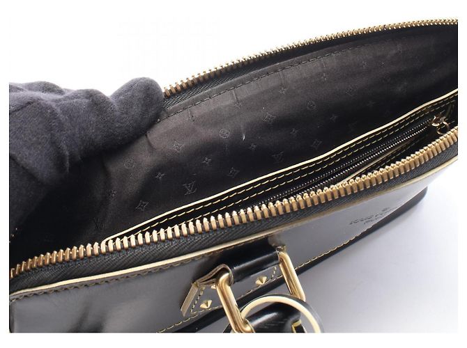 Borsa Louis Vuitton Lockit PM Suhali Noir Nero - vista 7