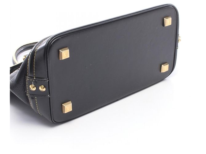 Borsa Louis Vuitton Lockit PM Suhali Noir Nero - vista 8