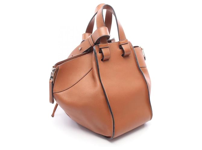Borsa a mano in pelle Loewe Hammock Small Marrone - vista 2