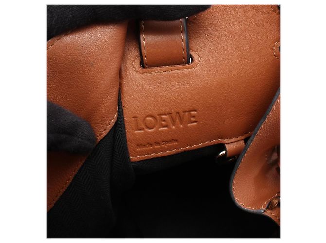 Borsa a mano in pelle Loewe Hammock Small Marrone - vista 4