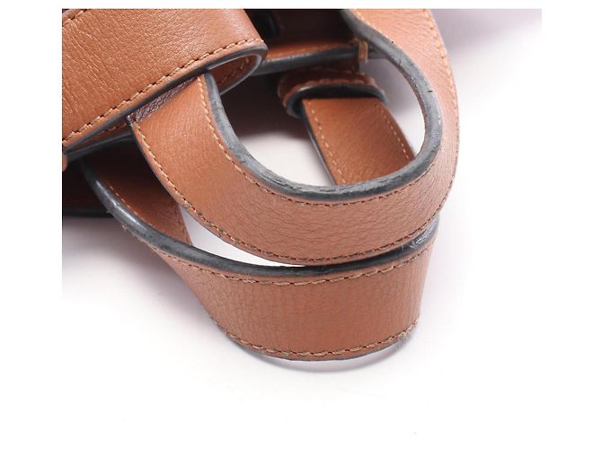 Borsa a mano in pelle Loewe Hammock Small Marrone - vista 5