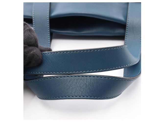 Loewe Anagram Shopper Tragetasche Blau - Ansicht 10