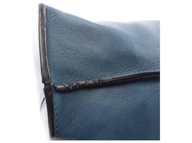 Loewe Anagram Shopper Tragetasche Blau - Ansicht 5