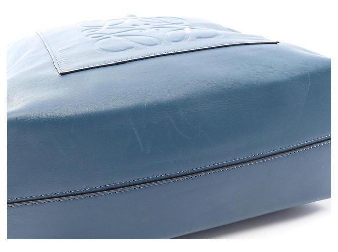 Loewe Anagram Shopper Tragetasche Blau - Ansicht 7