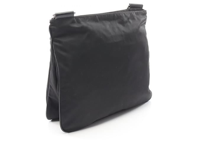 Borsa a tracolla Prada TESSUTO + SAFFIANO Nero - vista 2