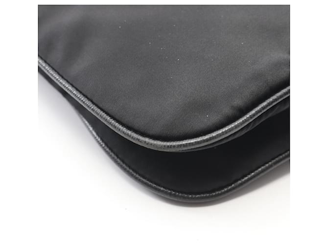 Borsa a tracolla Prada TESSUTO + SAFFIANO Nero - vista 7
