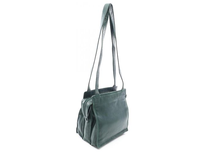 Borsa Tote Loewe Anagram - Pelle verde - vista 2