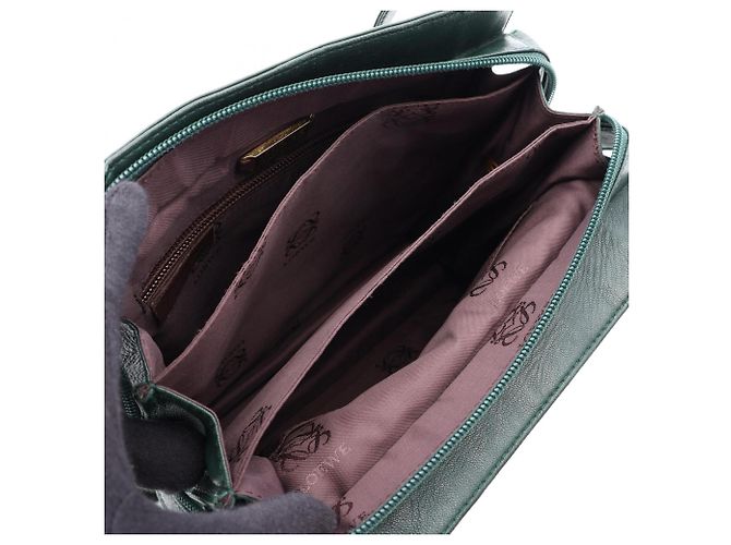 Borsa Tote Loewe Anagram - Pelle verde - vista 3