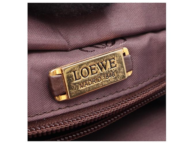 Borsa Tote Loewe Anagram - Pelle verde - vista 4