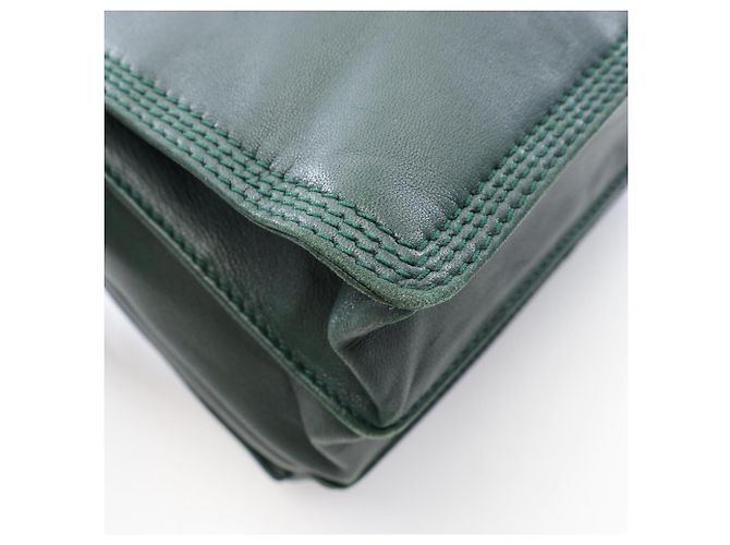 Borsa Tote Loewe Anagram - Pelle verde - vista 7