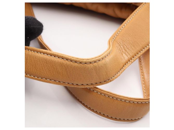 Borsa Loewe Anagram in pelle beige - vista 8