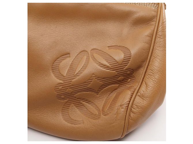 Borsa Loewe Anagram in pelle beige - vista 9