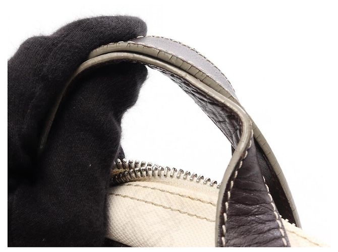 Borsa a mano mini Loewe Anagram Marrone Bianco - vista 10