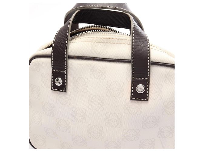Borsa a mano mini Loewe Anagram Marrone Bianco - vista 11