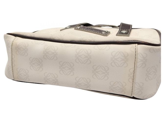Borsa a mano mini Loewe Anagram Marrone Bianco - vista 13