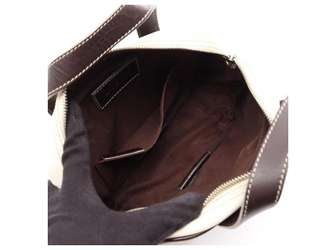Borsa a mano mini Loewe Anagram Marrone Bianco - vista 3