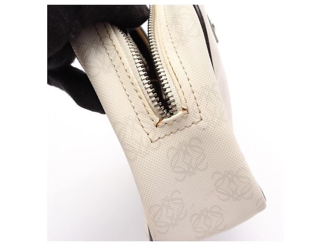 Borsa a mano mini Loewe Anagram Marrone Bianco - vista 8