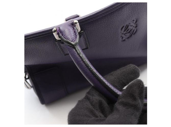 Borsa Loewe Amazona 36 Porpora - vista 7