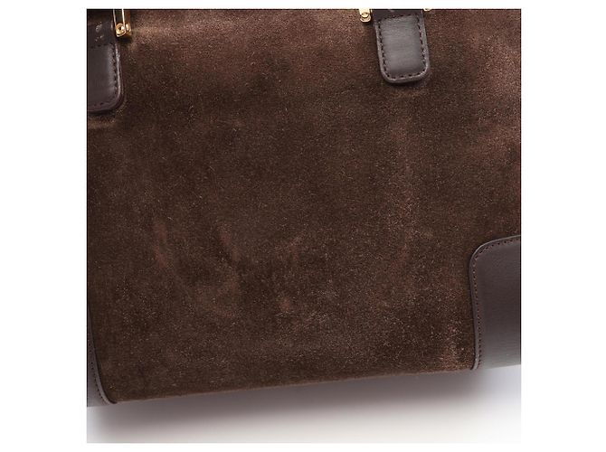 Borsa Loewe Amazona 28 Marrone - vista 11