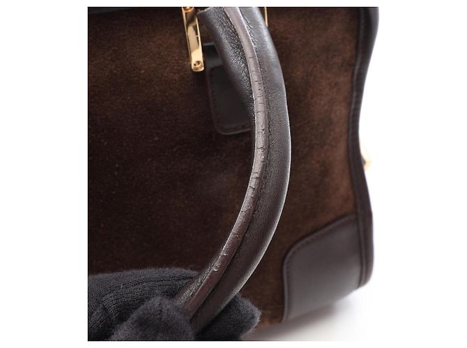 Borsa Loewe Amazona 28 Marrone - vista 12