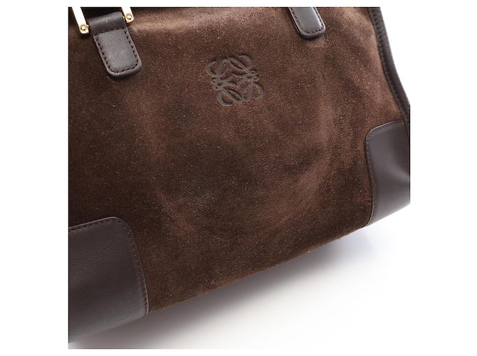 Borsa Loewe Amazona 28 Marrone - vista 13