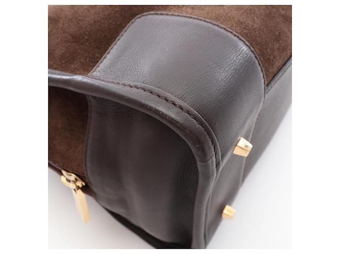 Borsa Loewe Amazona 28 Marrone - vista 7