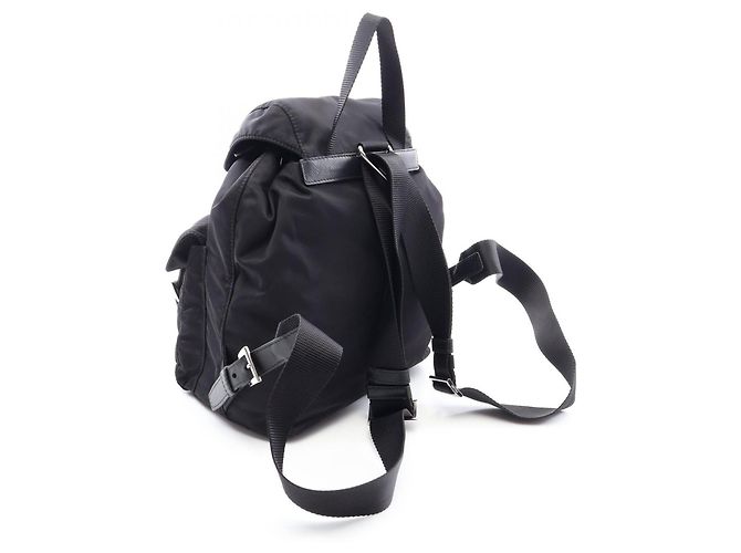 Zaino/Borsa in Tessuto + Vitello morbido Prada Nero - vista 2