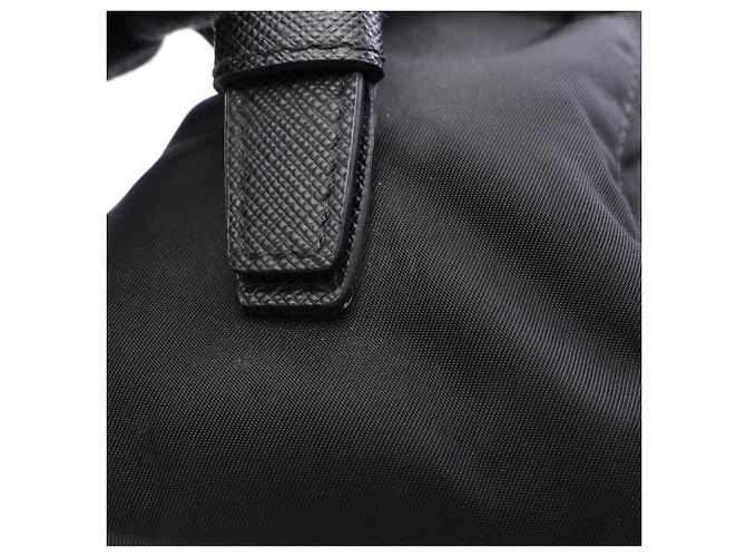 Zaino/Borsa in Tessuto + Vitello morbido Prada Nero - vista 5