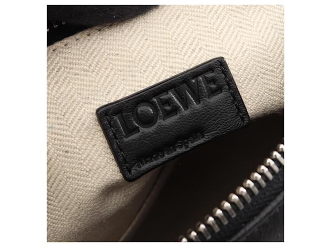 Borsa Loewe Puzzle Medium 2-Way Handbag Nero Blu - vista 4