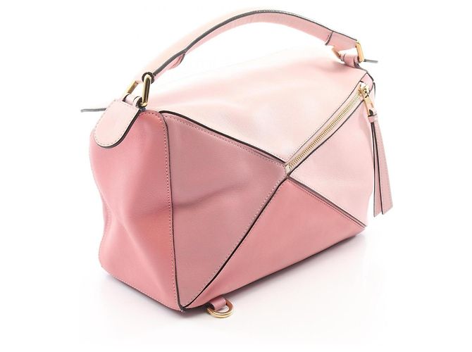 Borsa Loewe Puzzle Medium 2-Way Handbag Rosa - vista 2