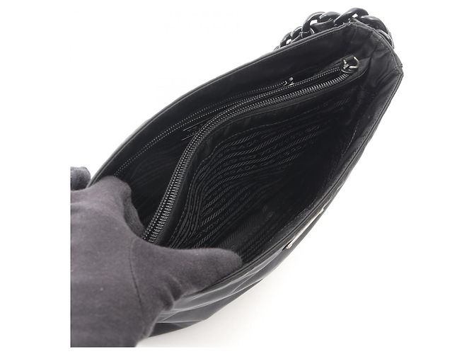Borsa a tracolla Prada TESSUTO BACHELI Nero - vista 3