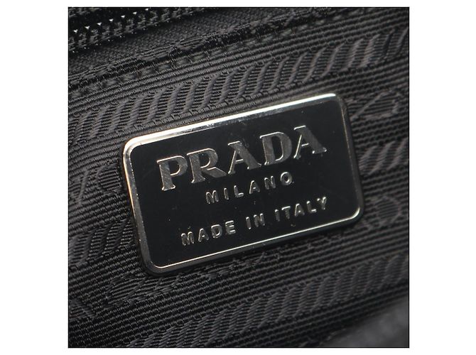 Borsa a tracolla Prada TESSUTO BACHELI Nero - vista 4