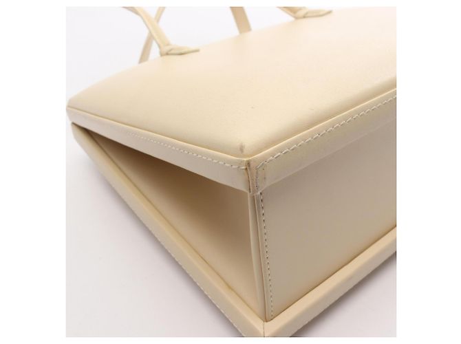 Borsa a mano in pelle avorio Loewe Crudo - vista 12