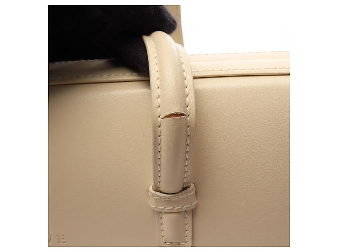 Borsa a mano in pelle avorio Loewe Crudo - vista 15