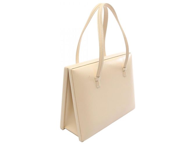 Borsa a mano in pelle avorio Loewe Crudo - vista 2