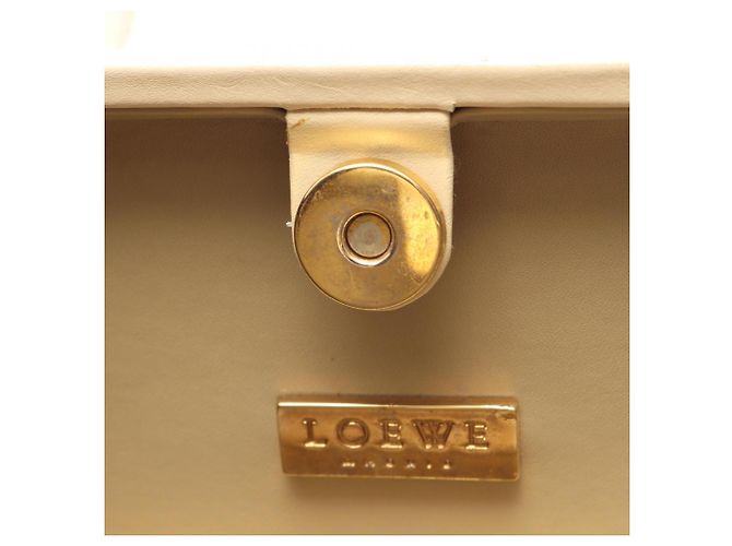 Borsa a mano in pelle avorio Loewe Crudo - vista 5