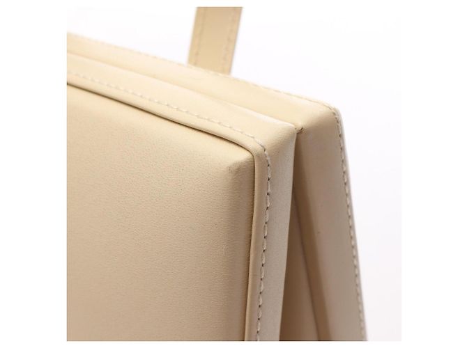 Borsa a mano in pelle avorio Loewe Crudo - vista 7