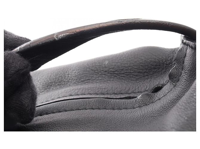 Borsa a mano in pelle nera Loewe Nero - vista 10