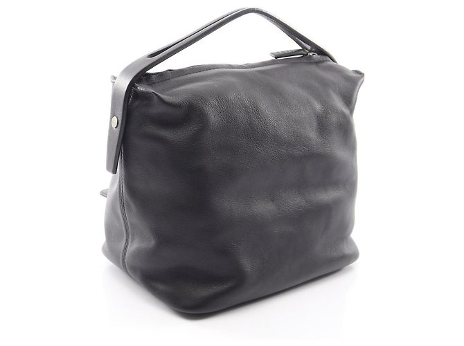 Borsa a mano in pelle nera Loewe Nero - vista 2