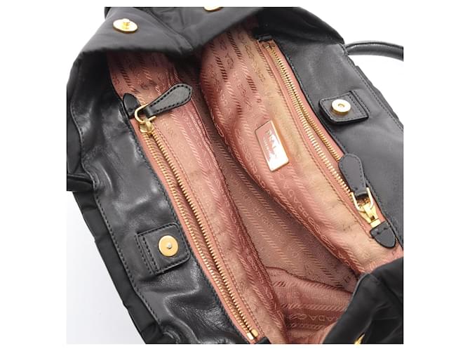 Bolso Prada TESSUTO FIOCCO Ribbon Negro - vista 5