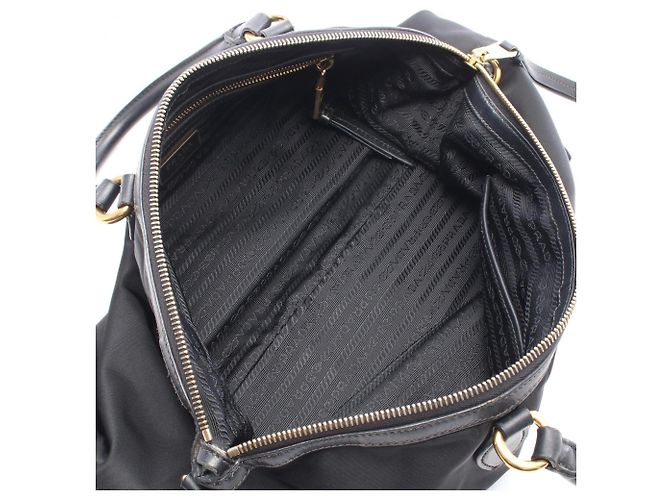Prada TESSUTO+SOFT CA Tote Bag Schwarz - Ansicht 3