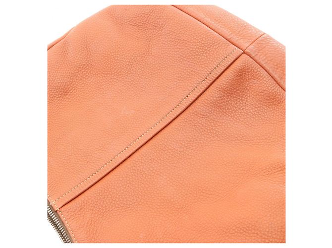 Borsa a tracolla in pelle marrone Prada - vista 10