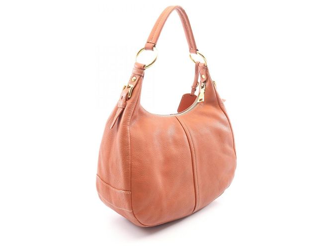 Borsa a tracolla in pelle marrone Prada - vista 2