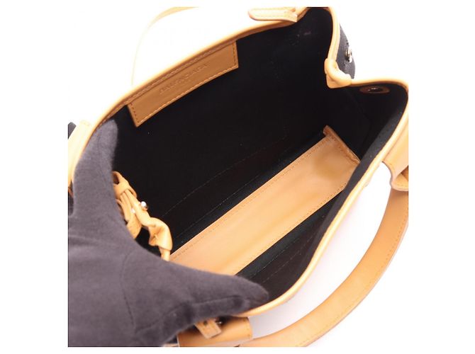Everyday Borsa a 2 vie Cabas Navy XS Balenciaga Marrone Nero Bianco - vista 3