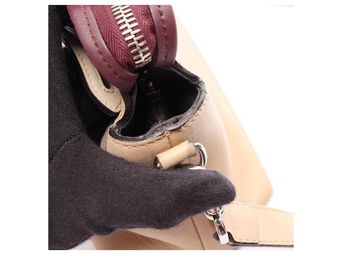 Fendi BY THE WAY MEDIUM Bolsa 2 em 1 Bege Bordeaux - vista 10