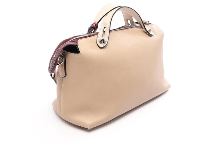 Fendi BY THE WAY MEDIUM Bolsa 2 em 1 Bege Bordeaux - vista 2