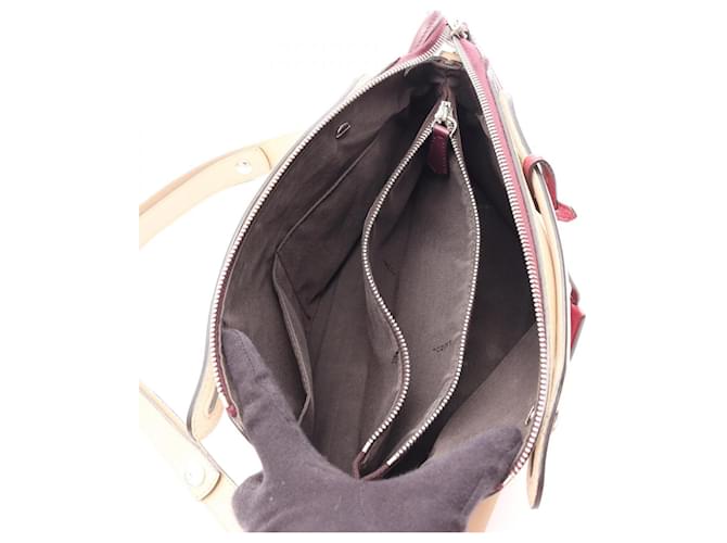 Fendi BY THE WAY MEDIUM Bolsa 2 em 1 Bege Bordeaux - vista 3